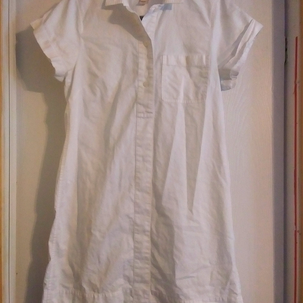 Women J. Crew White Dress Size M